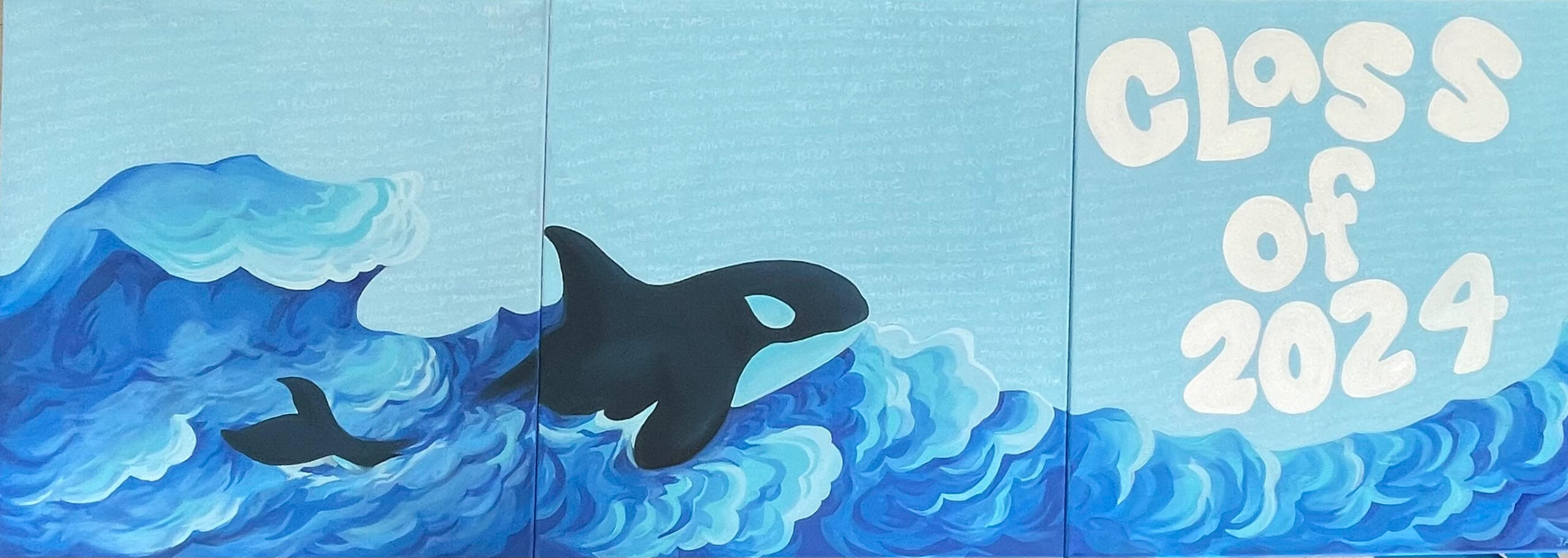 Tri-canvas mural (2025)